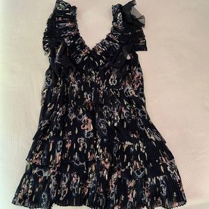 Rebecca Taylor Size 8 Floral Chiffon dress.